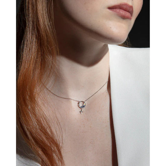 Viceroy 13225C000-30 – Colar Feminino Prata 925 com Cristal Mineral